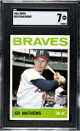 Eddie/Ed Mathews 1964 Topps Card #35- SGC Graded 7 NM (Milwaukee Braves/HOF)