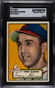 Tommy Glaviano 1952 Topps Black Back Card #56- SGC Slabbed Authentic (Evidence of Trimming/Centered/Amazing Color/Cardinals)