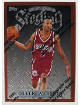 Allen Iverson 1996-1997 Topps Finest Sterling Rookie Card (RC) w/Coating #240 (Philaelphia 76ers)