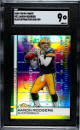 Aaron Rodgers 2009 Topps Finest Blue Refractor Card #22- /429- SGC Graded 9 Mint (Green Bay Packers)
