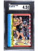 Larry Bird 1987-88 Fleer Sticker/Card #4- SGC Graded 4.5 VG-EX+ (Boston Celtics/HOF)