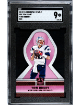 Tom Brady 2015 Panini Crown Royale Pink Ribbons Red Die-Cut Card #PR8- SGC Graded 9 Mint (New England Patriots)