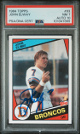 John Elway signed 1984 Topps Rookie On Card Auto (RC) #63- PSA Graded 7 NM/Autograph 10 (Denver Broncos/HOF/#7)