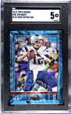 Tom Brady 2015 Topps Chrome Blue Wave Refractor Card #50- SGC Graded 5 EX (New England Patriots)