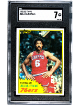 Julius "Dr. J" Erving 1981-82 Topps Card #30- SGC Graded 7 NM (Philadelphia 76ers/HOF)