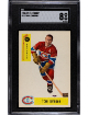 Tom Johnson 1958-59 Parkhurst NHL Card #10- SGC Graded 8 NM-MT (Montreal Canadiens)