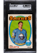 Phil Goyette 1971-72 O-Pee-Chee NHL Card #88- SGC Slabbed Authentic (Evidence of Trimming/Buffalo Sabres)