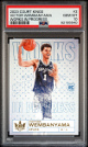 Victor Wembanyama 2023 Panini Court Kings Works In Progress Rookie Card (RC) #2- PSA Graded 10 Gem Mint (San Antonio Spurs)