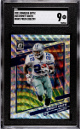 Emmitt Smith 2021 Donruss Optic Wave Prizm Card #25- 280/299- SGC Graded 9 Mint (Dallas Cowboys/HOF)