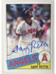 Gary Pettis signed 2018 Topps Archives Fan Favorites Card 1985 Design  #FFA-GP (Anaheim/Los Angeles Angels)