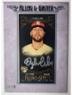 Dylan Carlson signed 2021 Allen & Ginter Rookie Framed Silver Mini Auto Card- /30 (signed in Silver/St. Louis Cardinals)