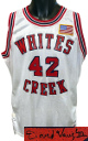 David Vaughn III Signed 1991 Whites Creek High School White Pro Pak Speedline Game Used Jersey Size 46- Beckett Review
