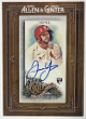 Juan Yepez signed 2022 Topps Allen & Ginter Mini Framed RC Auto Card #MA-JT (St. Louis Cardinals)