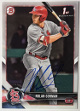 Nolan Gorman signed 2018 1st Bowman Rookie On Card Auto (RC) #BD-117 (St. Louis Cardinals)