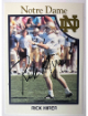 Rick Mirer signed 1990 Notre Dame Fighting Irish On Card Auto #22- COA