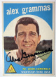 Alex Grammas signed 1959 Topps On Card Auto #6- COA (St. Louis Cardinals)