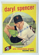 Daryl Spencer signed 1959 Topps On Card Auto #443- COA (St. Louis Cardinals)