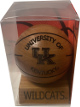 Kentucky Wildcats Grid Works Inc. Laser Engraved Maplewood Mini Basketball- NEW