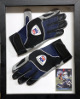 NFL Equipment Official Gloves Frank Wycheck Style Gloves w/ Card/Shadowbox Custom Framing 12x15