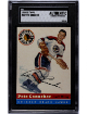 Pete Conacher 1954-55 Topps NHL Card #33- SGC Slabbed Authentic (Evidence of Trimming/Chicago Black Hawks)