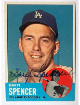 Daryl Spencer signed 1963 Topps On Card Auto #502- COA (Los Angeles Dodgers)