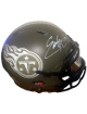 Eddie George signed Tennessee Titans Salute to Service Speed Riddell NFL FS Authentic Helmet #27 w/ Custom Visor #27- Fanatics A