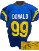 Aaron Donald signed Los Angeles Custom Stitched Pro Style Football Jersey- Beckett Witnessed #1W440337