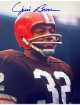 Jim Brown signed Cleveland Browns 8x10 Photo- Beckett Review/NFL Alumni LOA