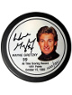 Wayne Gretzky signed All Time Scoring Record LE /1851 LA Kings Fotoball NHL Hockey Puck- Beckett/COA (HOF)