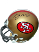 Joe Montana signed San Francisco 49ers Riddell Rep TB NFL Mini Helmet- Upper Deck Hologram