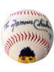 The Famous Chicken signed Photoball w/ The Famous Chicken Logo '91- COA