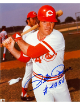 Pete Rose signed Cincinnati Reds MLB Licensed 8x10 Photo #4256- Tuff Stuff LOA (HIT KING)