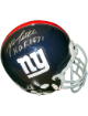 YA (Y.A.) Tittle signed New York Giants Riddell NFL TB Authentic Mini Helmet HOF 1971- COA