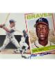 Hank Aaron signed Milwaukee Braves Vintage Baseball 8x10 Photo- Tuff Stuff COA
