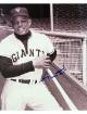 Willie Mays signed New York Giants Vintage 8x10 Photo imperfect- The Score Board COA