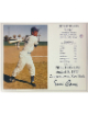 Ernie Banks signed Chicago Cubs Hall of Fame Induction Day 8x10 Photo/Card (MLB Licensed)- COA/Show Ticket