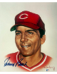 Johnny Bench signed Cincinnati Reds MLB Licensed Ron Lewis 89 8x10 Photo- /5000- Tuff Stuff COA