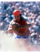 Johnny Bench signed Cincinnati Reds MLB Licensed 8x10 Photo- Tuff Stuff COA (HOF/2X MVP)