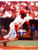 Joe Morgan signed Cincinnati Reds MLB Licensed 8x10 Photo- Tuff Stuff COA (HOF)