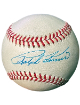 Ralph Kiner signed RONL Official National League Baseball imperfect- COA (Pittsburgh Pirates)