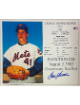 Tom Seaver signed New York Mets MLB Licensed Hall of Fame Induction Day 8x10 Photo/Card imperfect- COA/CSA Show Ticket