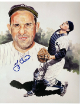 Yogi Berra signed New York Yankees 8x10 Photo- COA/CSA Show Ticket