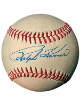 Ralph Kiner signed RONL Official National League Baseball imperfect- COA (Pittsburgh Pirates/HOF)
