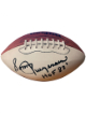 Sonny Jurgensen signed Official Wilson NFL White Panel Leather Football- Pete Rozelle- HOF 83- Beckett Review (Washington)