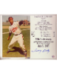 Larry Doby signed Cleveland MLB Licensed 50th Anniversary Debut in the American League July 5, 1947 8x10 Photo/Card- COA