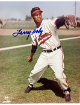Larry Doby signed Cleveland MLB Licensed 8x10 Photo imperfect- COA/CSA Show Ticket