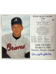 Phil Niekro signed Atlanta Braves MLB Licensed 300th Victory October 6, 1985 8x10 Photo/Card- Tuff Stuff COA