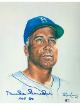 Duke Snider signed Brooklyn Dodgers MLB Licensed Ron Lewis 89 8x10 Photo HOF 80- /5000- Tuff Stuff COA