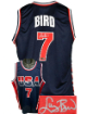 Larry Bird signed Team USA Navy TB Custom Stitched Basketball Jersey XL- Beckett Witnessed