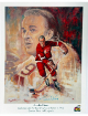 Gordie Howe signed 1995 Detroit Red Wings 9.5x11 Lithograph (Quaker State Promo)- COA